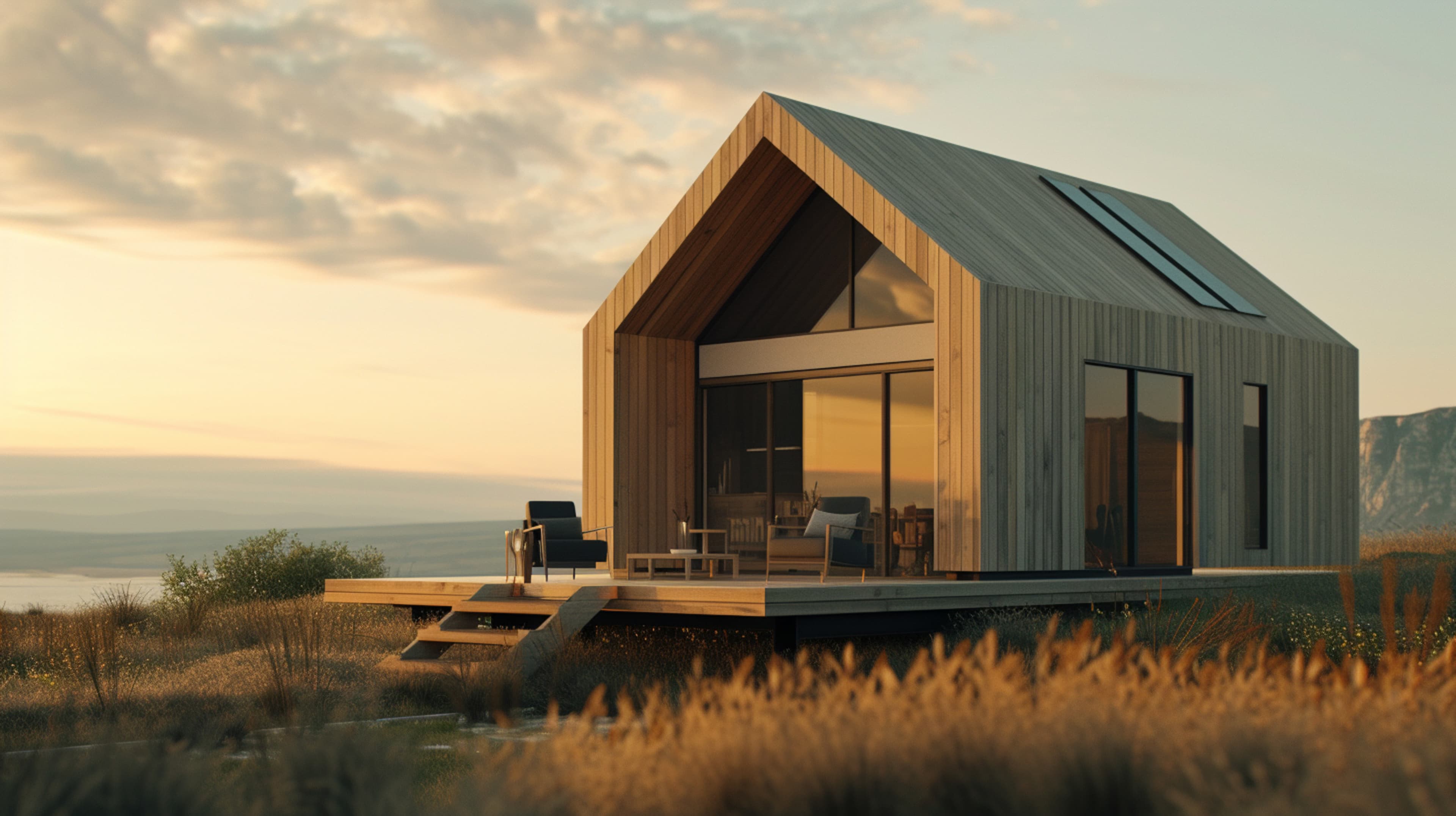 modern house in nature