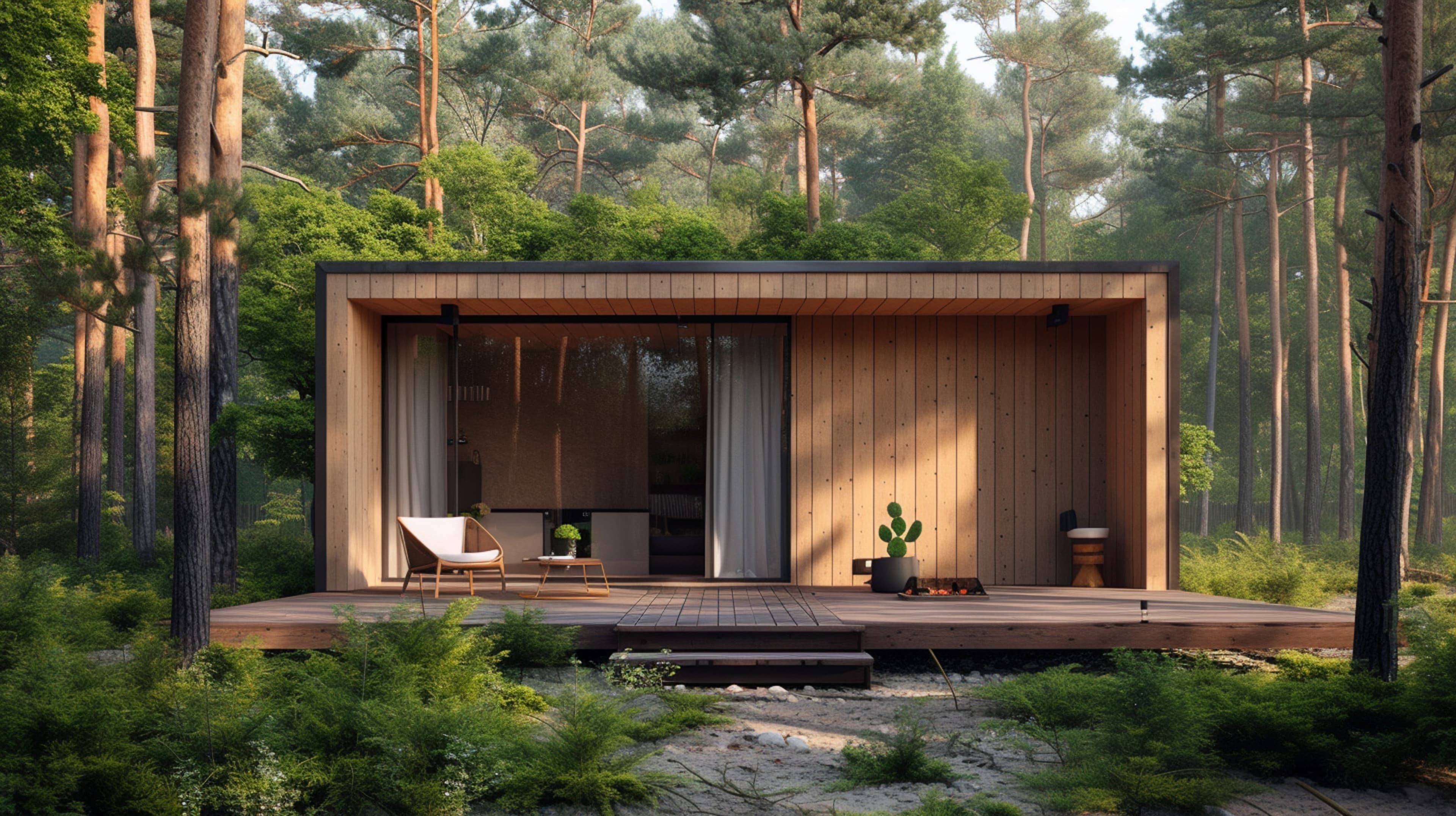 modern house in nature