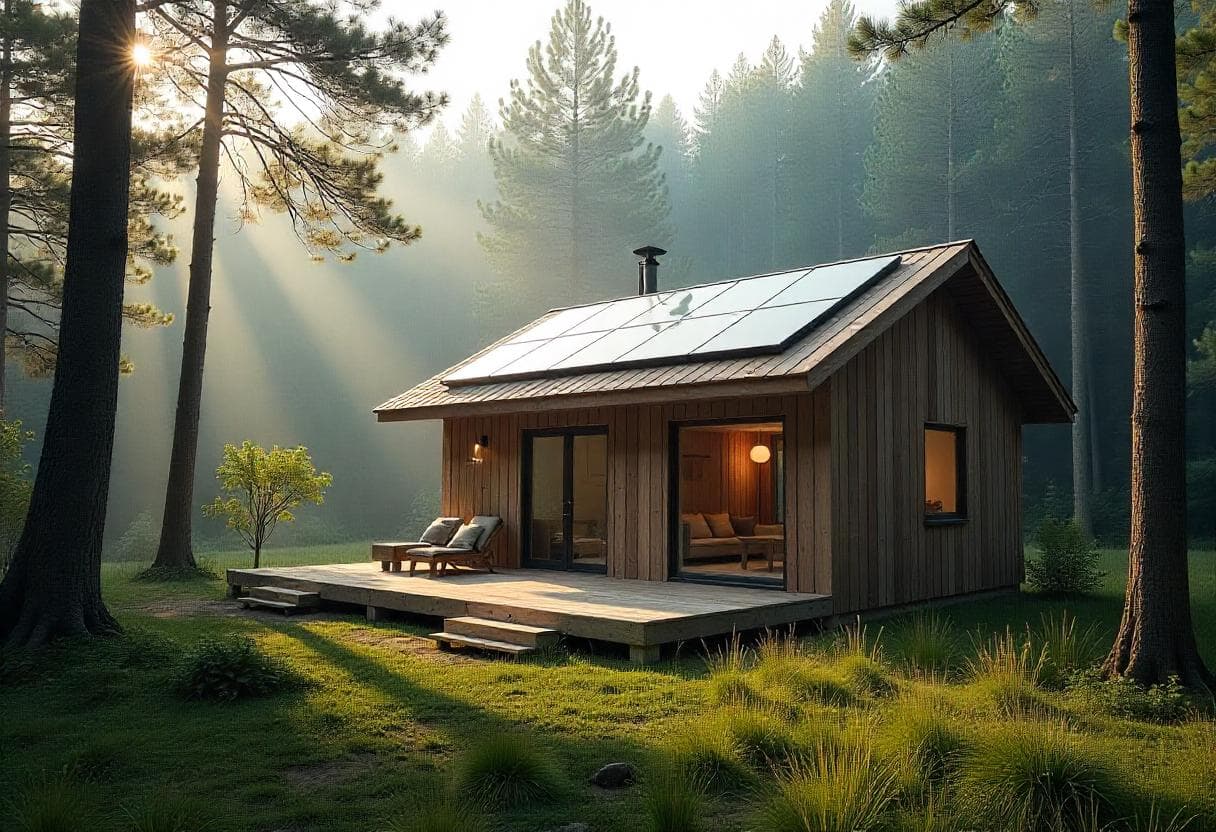modern house in nature