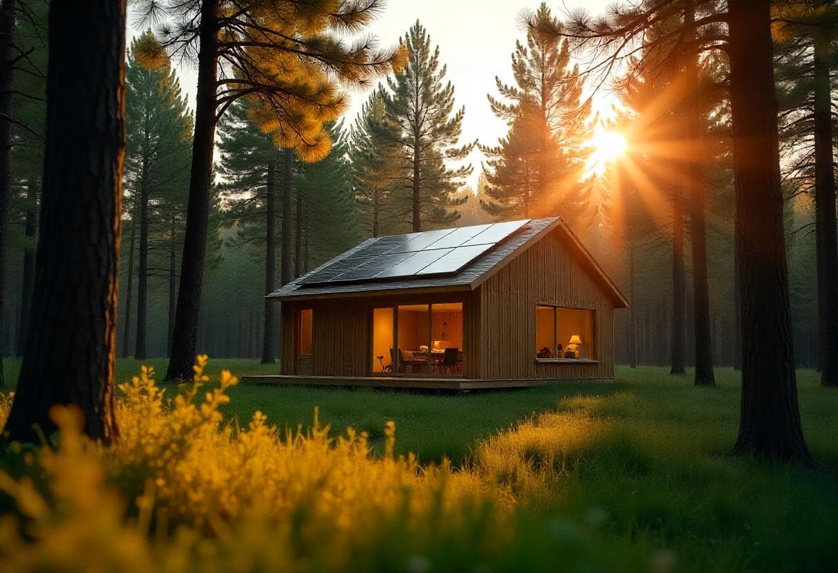 modern house in nature