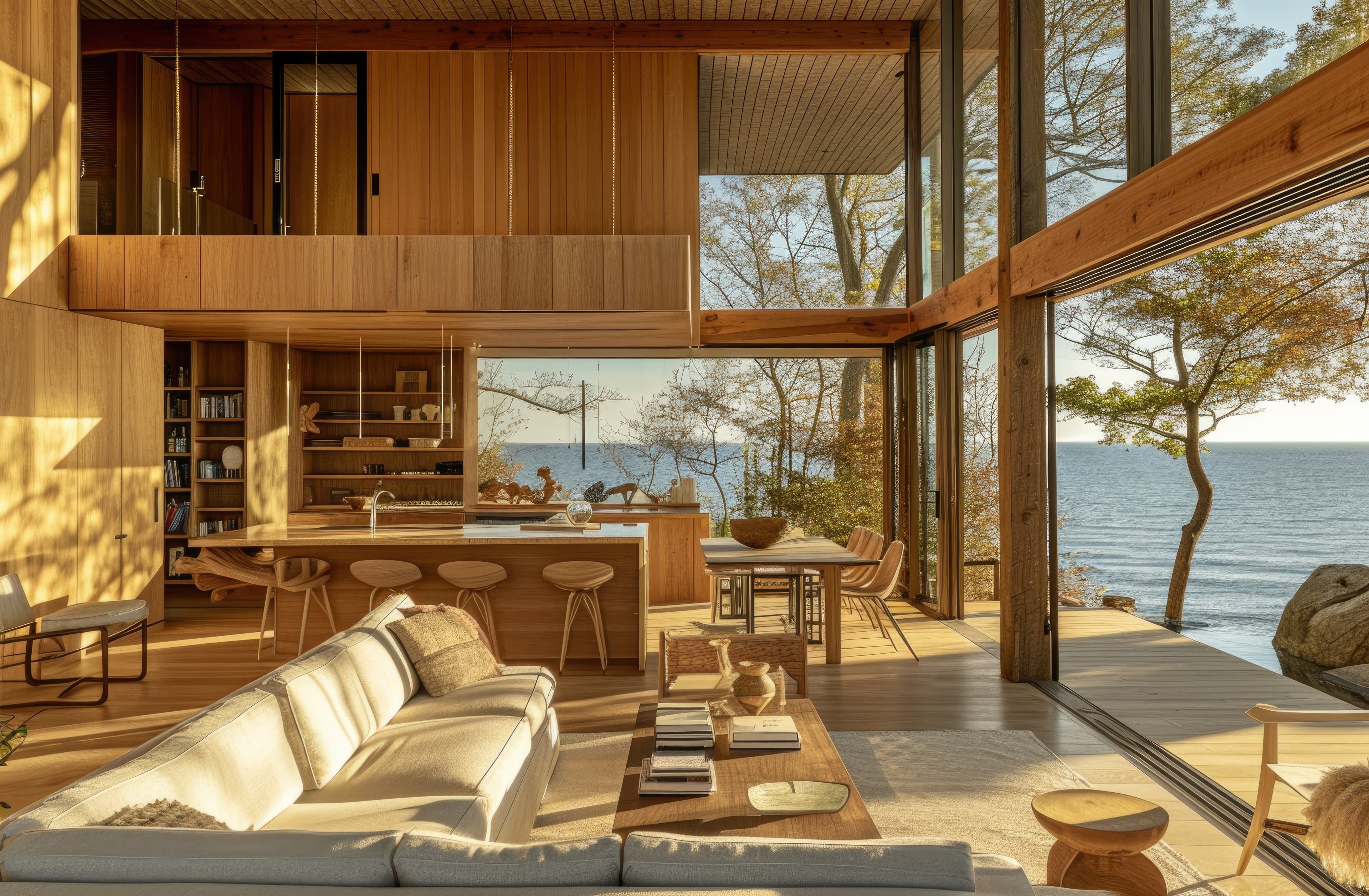 modern house in nature