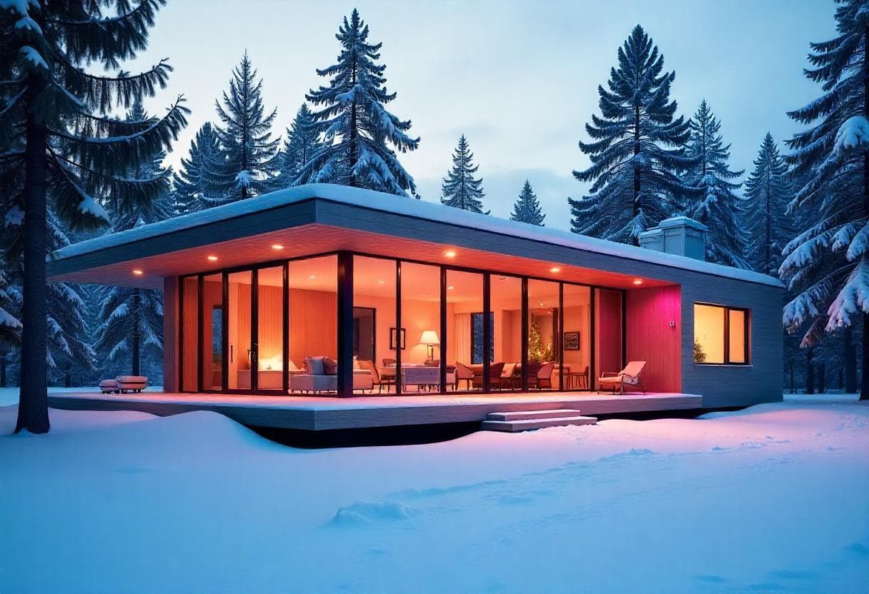 modern house in nature